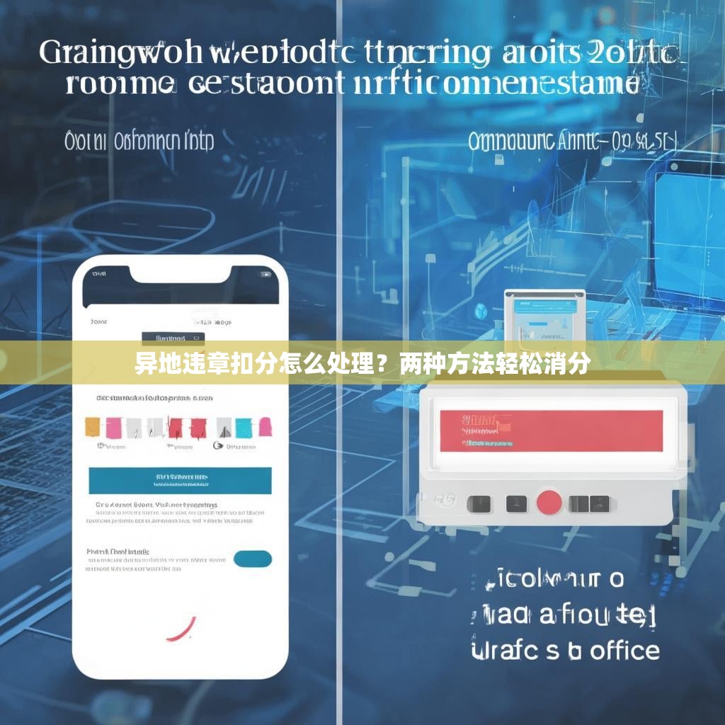 详细阅读:异地违章扣分怎么处理?两种方法轻松消分 异地违章扣分怎么处理?两种方法轻松消分